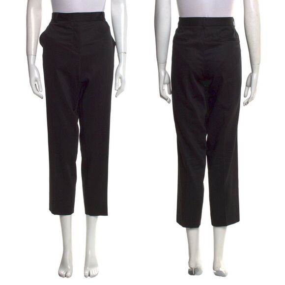 The Row Black Wool Blend Tailored Dress Pants Trousers 4 - Picture 1 of 9